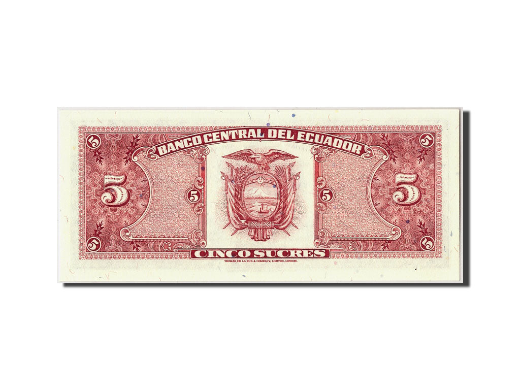 Billete, 5 Sucres, 1988, Ecuador, KM:120A, 1988-11-22, UNC