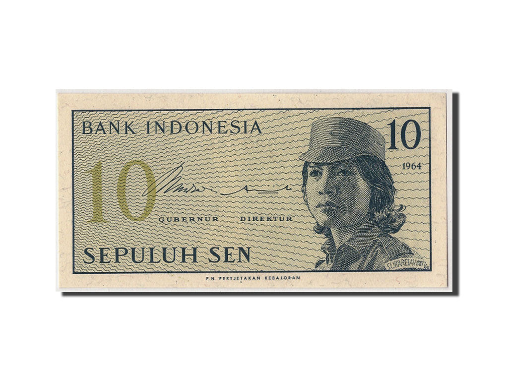 Banknote, Indonesia, 10 Sen, 1964, Undated, KM:92a, UNC(65-70)