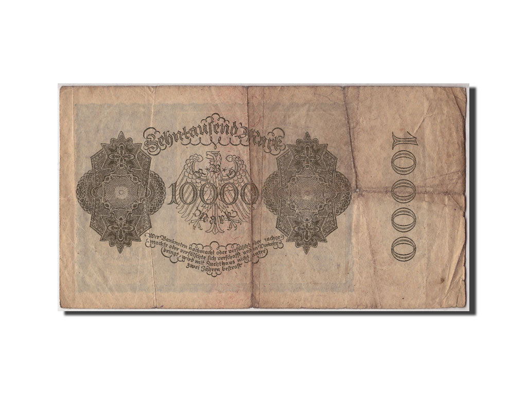 Billete, 10,000 Mark, 1922, Alemania, KM:72, 1922-01-19, BC