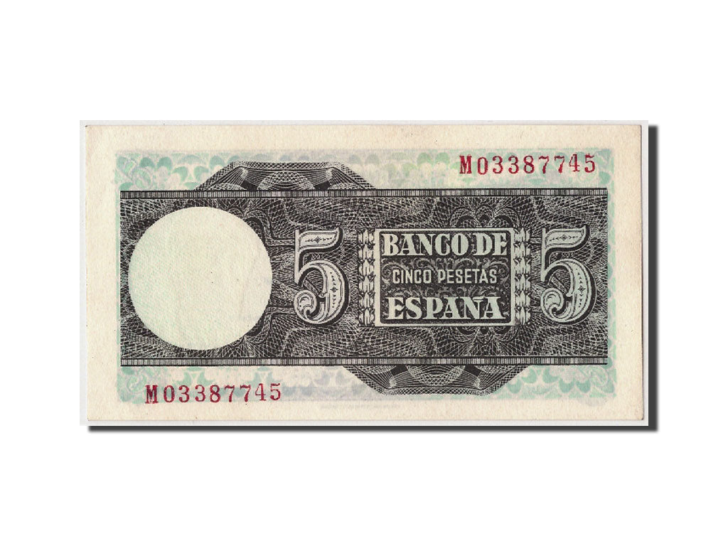 Banconote, Spagna, 5 Pesetas, 1948, KM:136a, 1948-03-05, SPL