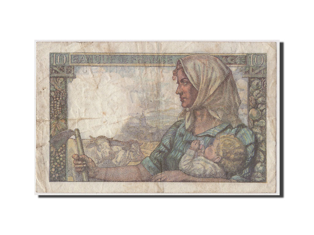 Banknote, France, 10 Francs, 10 F 1941-1949 ''Mineur'', 1949, 1949-04-07