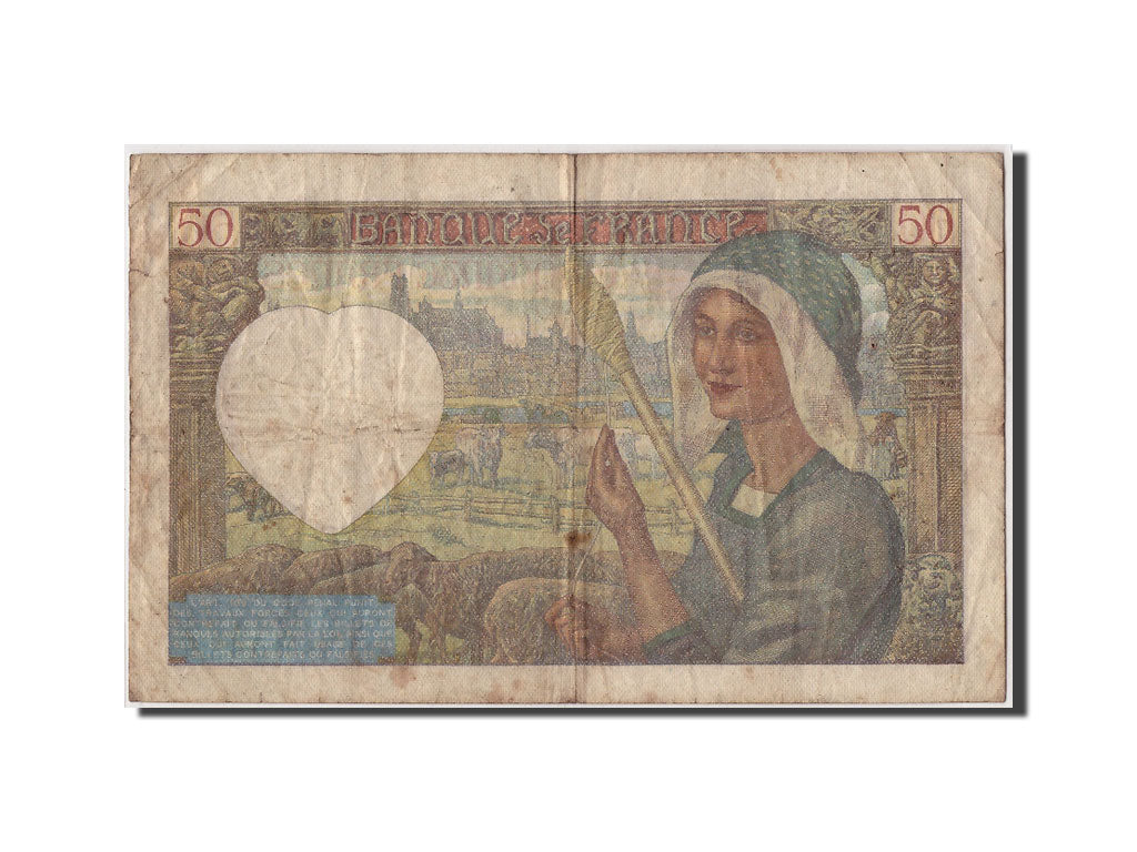 Billet, France, 50 Francs, 50 F 1940-1942 ''Jacques Coeur'', 1941, 1941-05-08