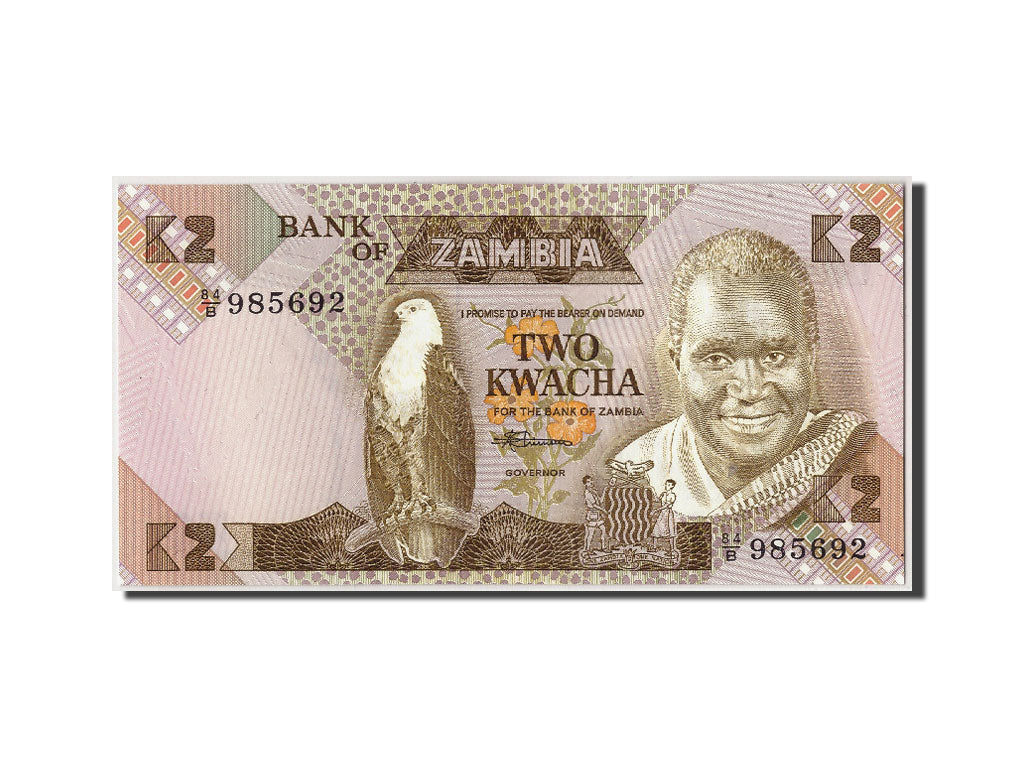 Banknote, Zambia, 2 Kwacha, Undated (1980-88), Undated, KM:24c, UNC(65-70)