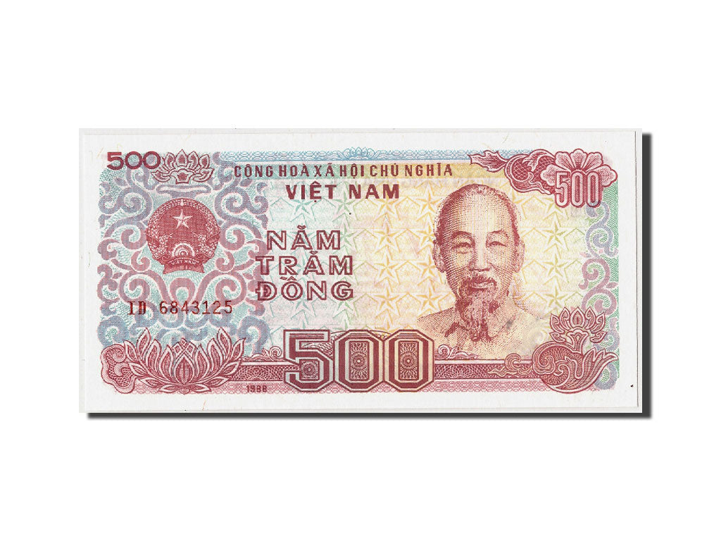 Geldschein, Vietnam, 500 Dông, 1988, Undated, KM:101a, UNZ