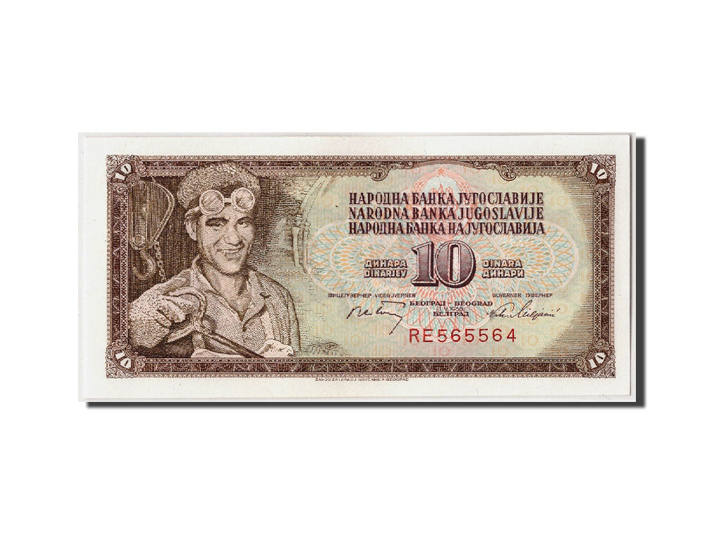 Jugoslawien, 10 Dinara, 1968-05-01, UNZ