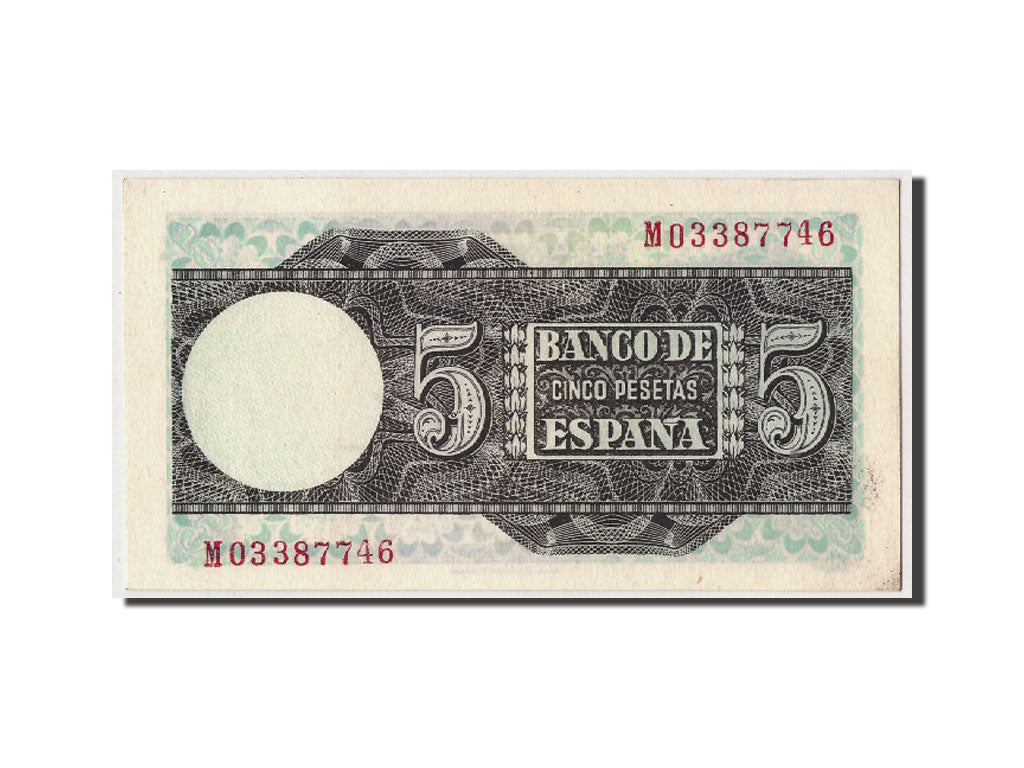 Banconote, Spagna, 5 Pesetas, 1948, KM:136a, 1948-03-05, SPL