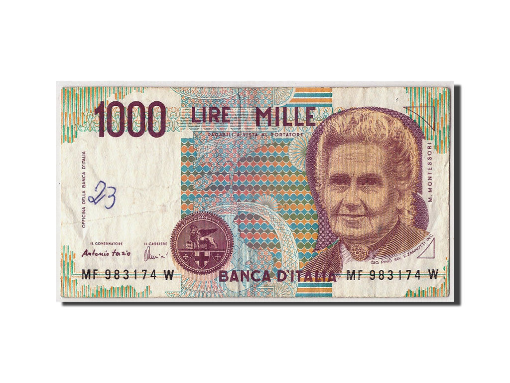 Banknote, Italy, 1000 Lire, 1990, 1990-10-03, KM:114c, VF(20-25)