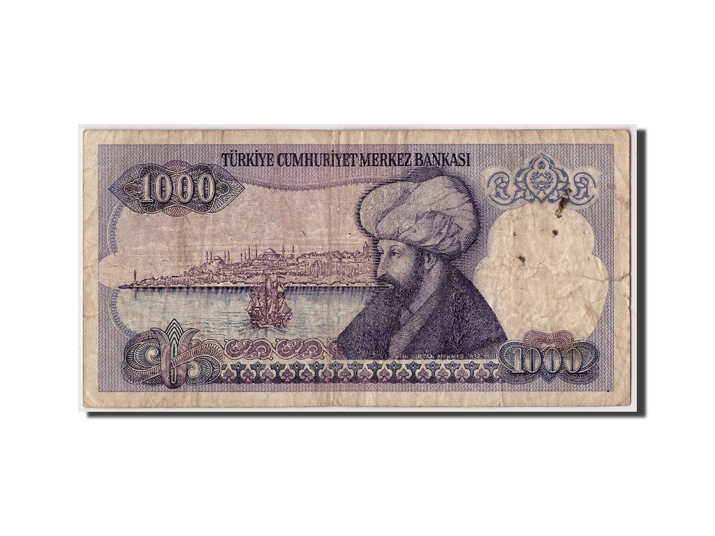 Billet, Turquie, 1000 Lira, L.1970 (1986), 1970-01-14, KM:196, B+