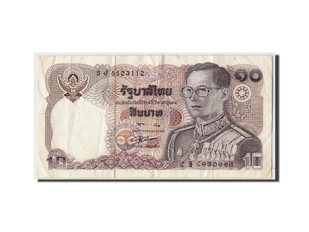 Biljet, Thailand, 10 Baht, BE2523 (1980), Undated, KM:87, TB+