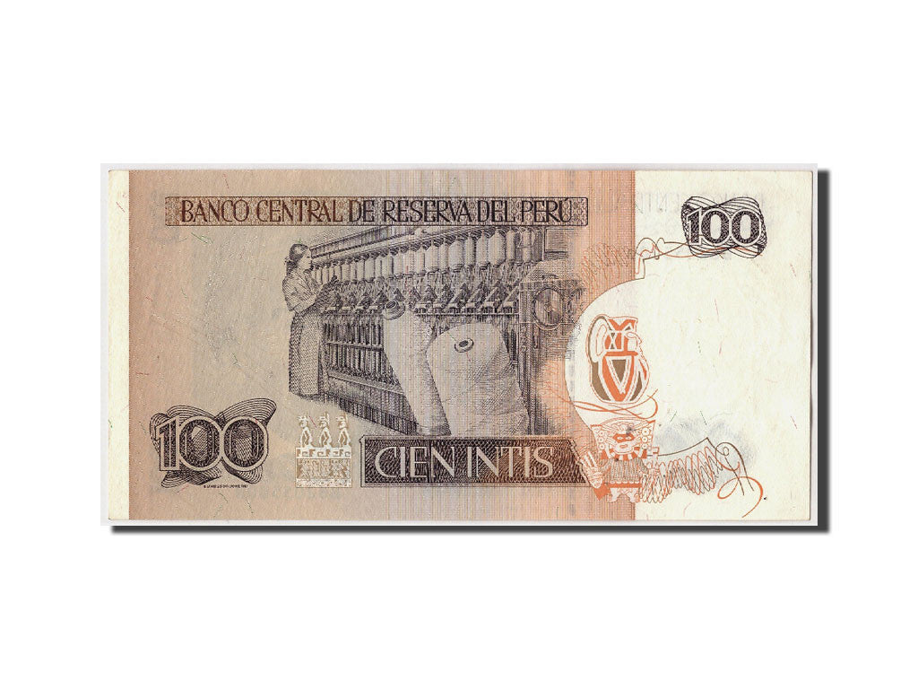 Banconote, Perù, 100 Intis, 1987, KM:133, 1987-06-26, SPL
