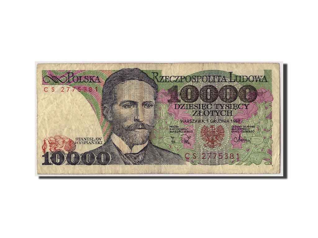 Billete, 10,000 Zlotych, 1988, Polonia, KM:151b, 1988-12-01, BC