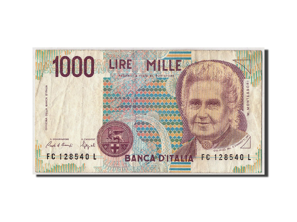 Biljet, Italië, 1000 Lire, 1990, 1990-10-03, KM:114a, TB