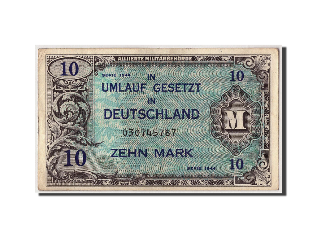 Banknote, Germany, 10 Mark, 1944, Undated, KM:194a, VF(30-35)