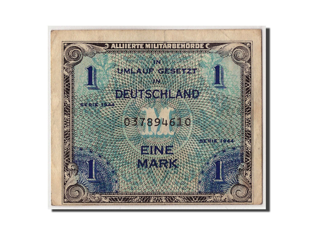 Biljet, Duitsland, 1 Mark, 1944, Undated, KM:192a, TB
