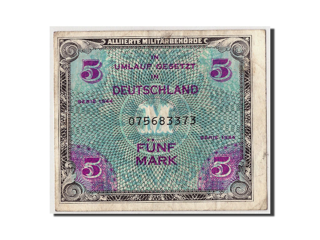Biljet, Duitsland, 5 Mark, 1944, Undated, KM:193a, TB