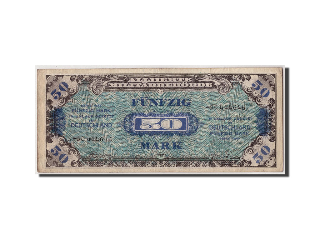 Biljet, Duitsland, 50 Mark, 1944, Undated, KM:196d, TB+