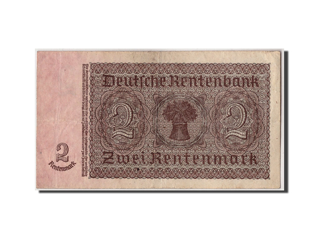 Banknote, Germany, 2 Rentenmark, 1937, 1937-01-30, KM:174b, EF(40-45)