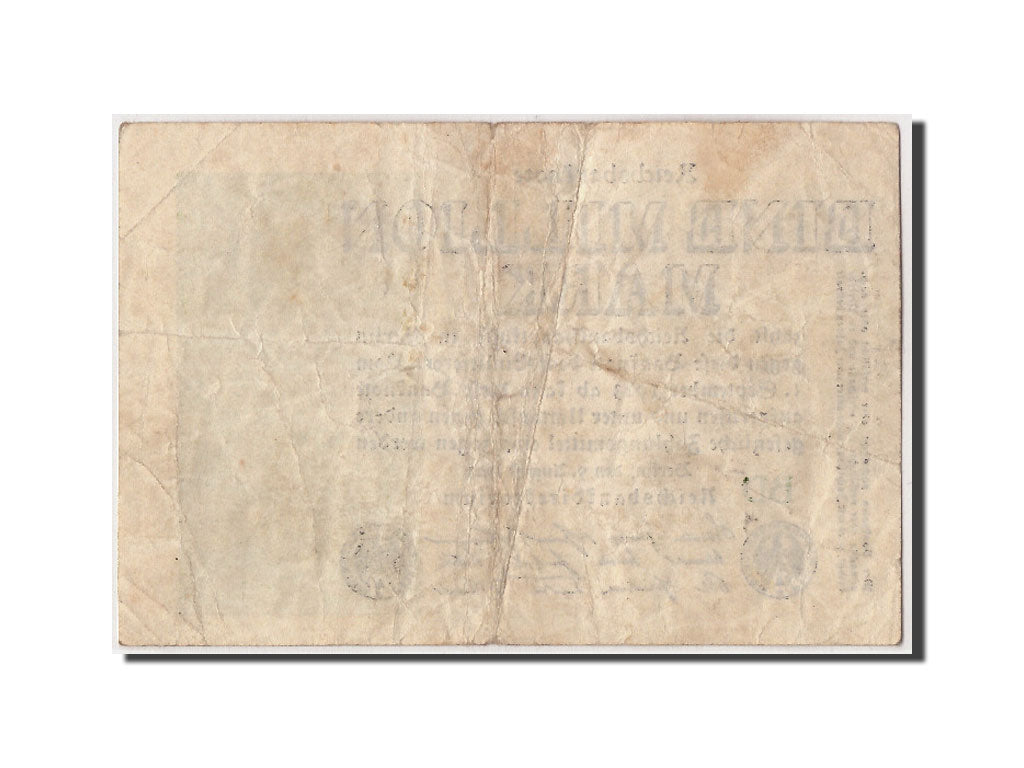 Banknote, Germany, 1 Million Mark, 1923, 1923-08-09, KM:102b, VF(20-25)