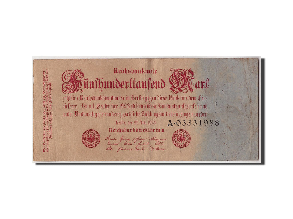 Banknote, Germany, 500,000 Mark, 1923, 1923-07-25, KM:92, VF(20-25)