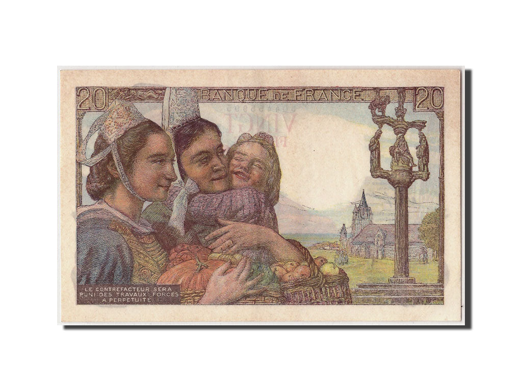 Banknote, France, 20 Francs, 20 F 1942-1950 ''Pêcheur'', 1949, 1949-03-10