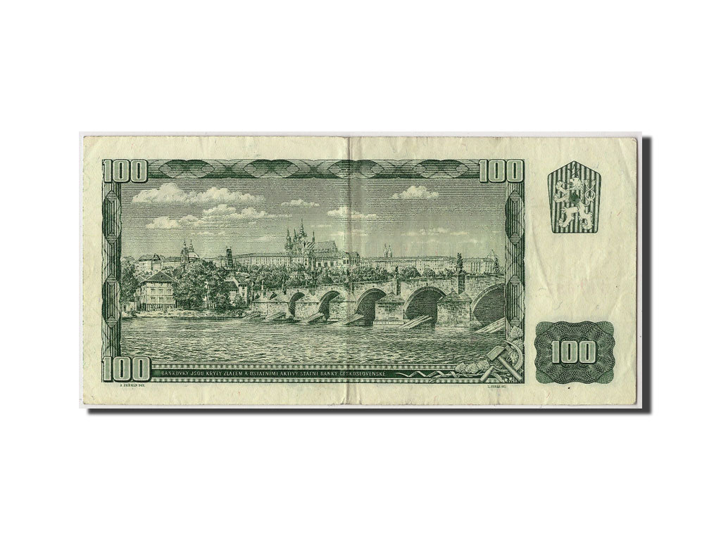 Banknote, Czechoslovakia, 100 Korun, 1961, Undated, KM:91c, EF(40-45)