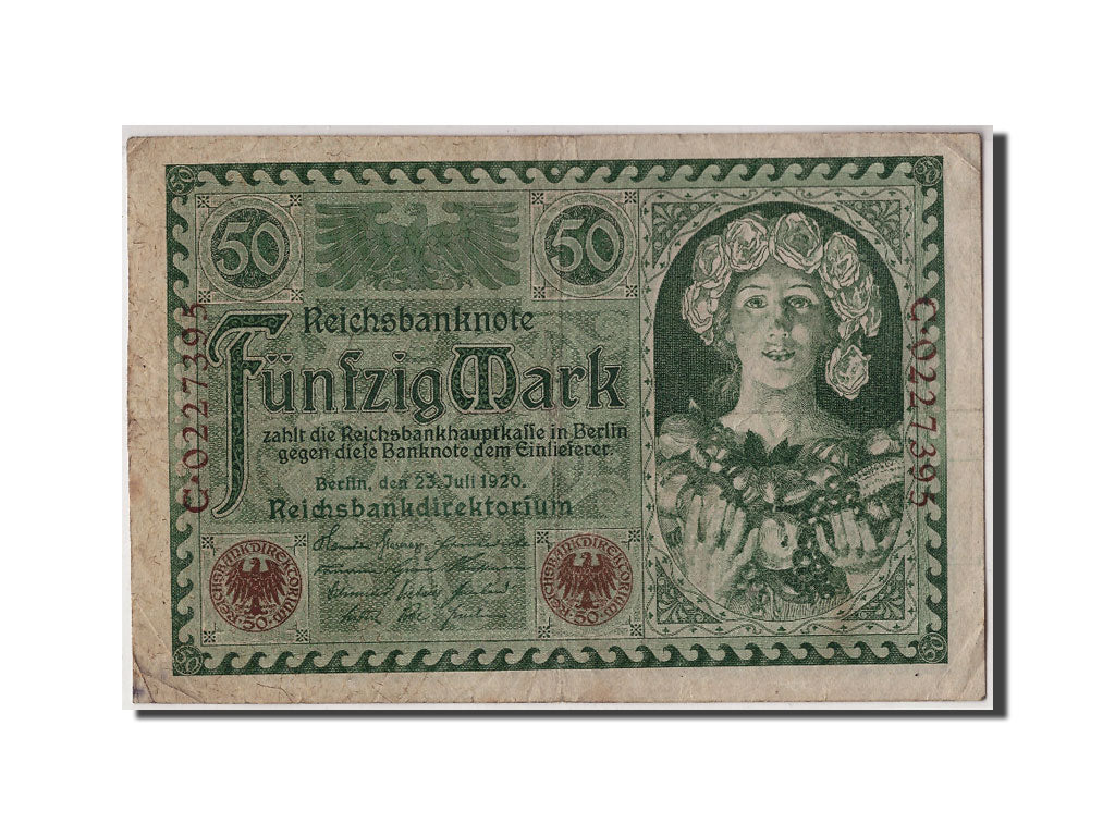 Banconote, Germania, 50 Mark, 1920, KM:68, 1920-07-23, MB