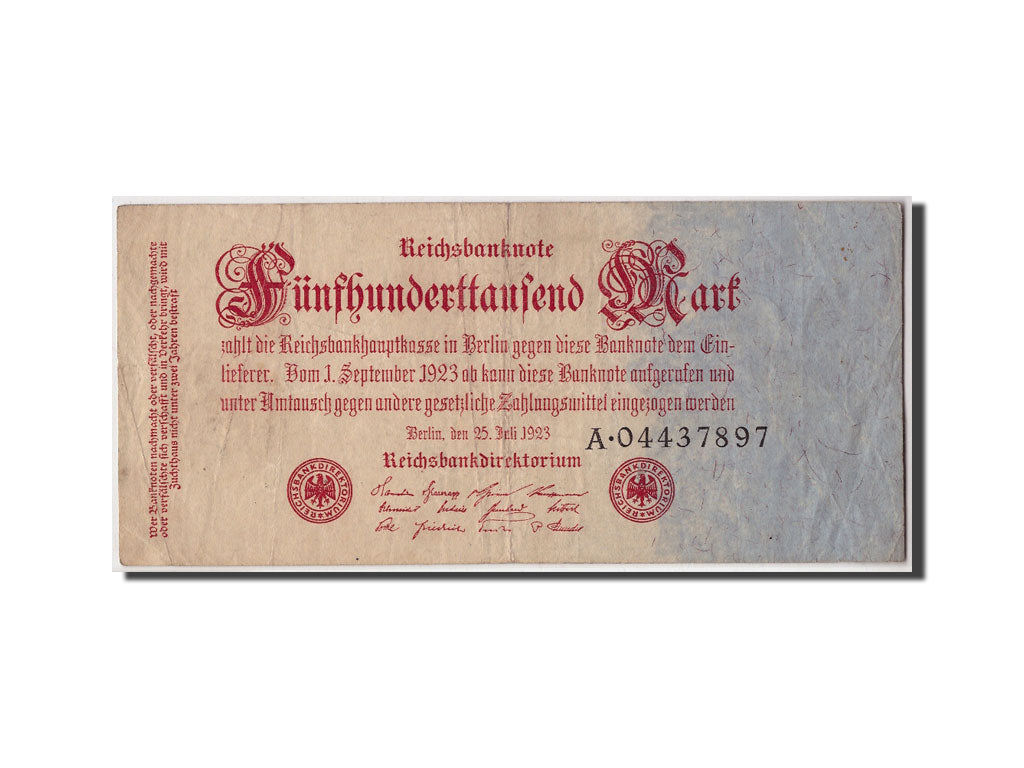 Banknote, Germany, 500,000 Mark, 1923, 1923-07-25, KM:92, VF(20-25)