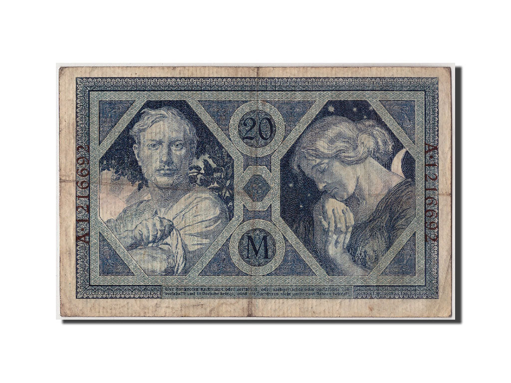 Banknote, Germany, 20 Mark, 1915, 1915-11-04, KM:63, VF(20-25)