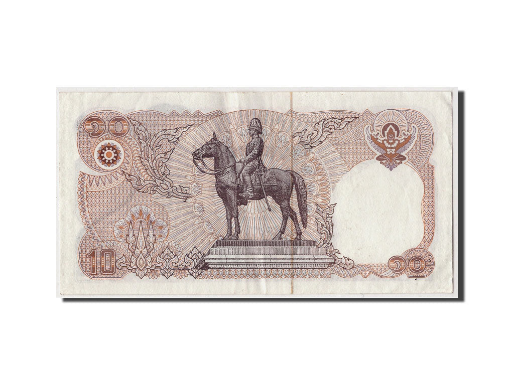 Thailand, 10 Baht, BE2523 (1980), Undated, KM:87, AU(50-53)