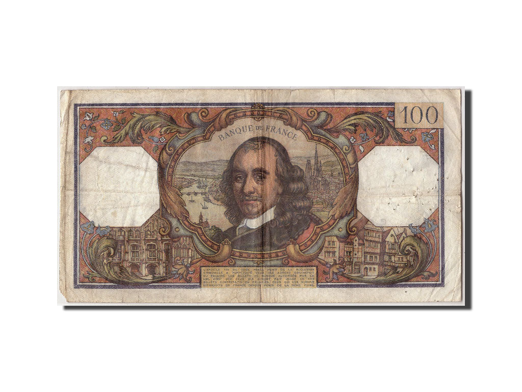 Banknote, France, 100 Francs, 100 F 1964-1979 ''Corneille'', 1966, 1966-09-01