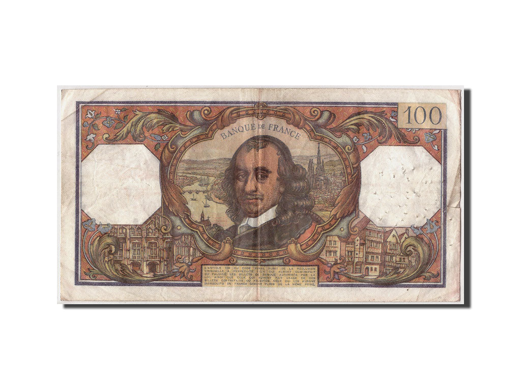 Banconote, Francia, 100 Francs, 100 F 1964-1979 ''Corneille'', 1968, 1968-09-05