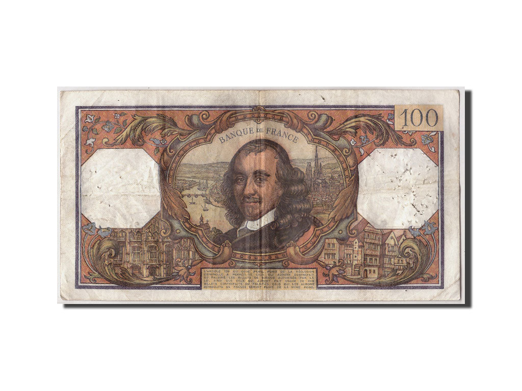 Banknote, France, 100 Francs, 100 F 1964-1979 ''Corneille'', 1969, 1969-11-06