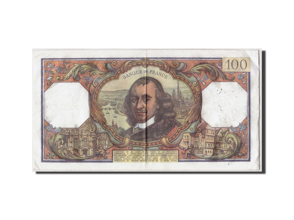Banconote, Francia, 100 Francs, 100 F 1964-1979 ''Corneille'', 1977, 1977-06-02