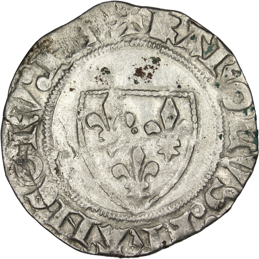Frankrijk, Blanc Guénar, 1389, Toulouse, Billon, ZF, Duplessy:377A