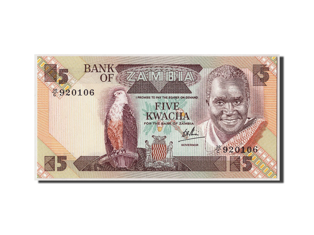 Banknote, Zambia, 5 Kwacha, Undated (1980-88), Undated, KM:25c, UNC(65-70)