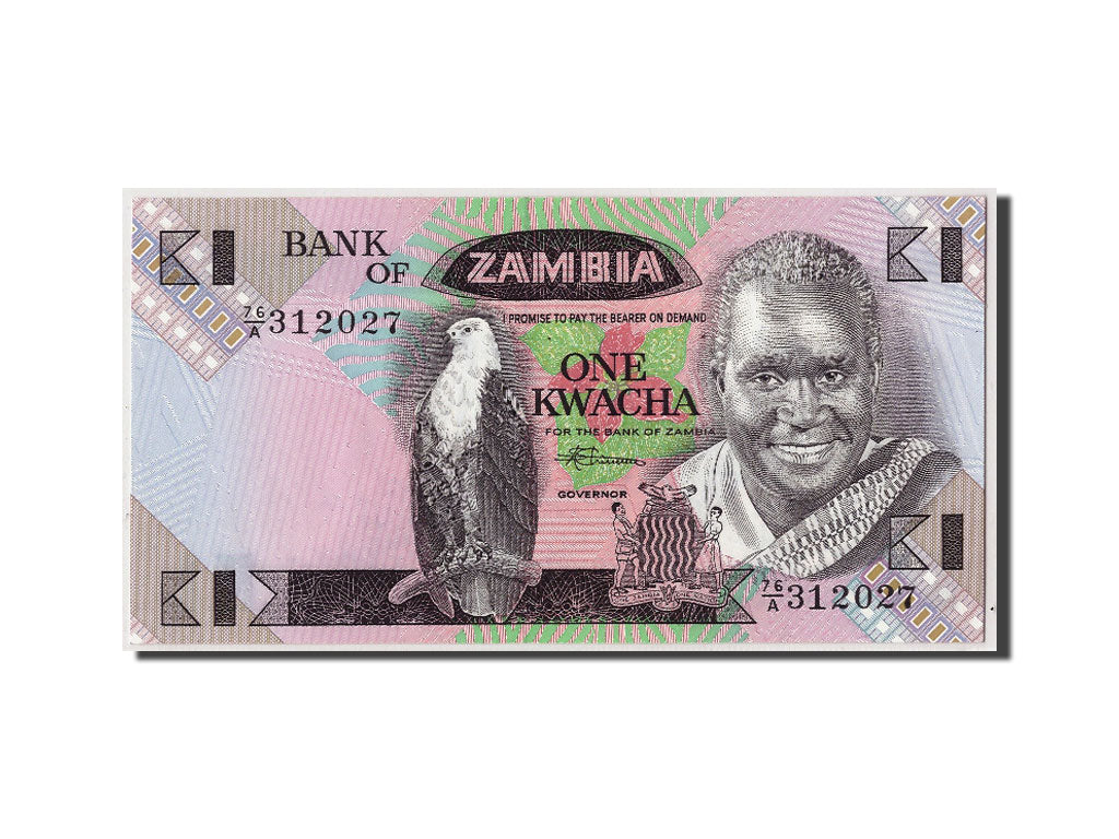 Banknote, Zambia, 1 Kwacha, Undated (1980-88), Undated, KM:23b, UNC(65-70)