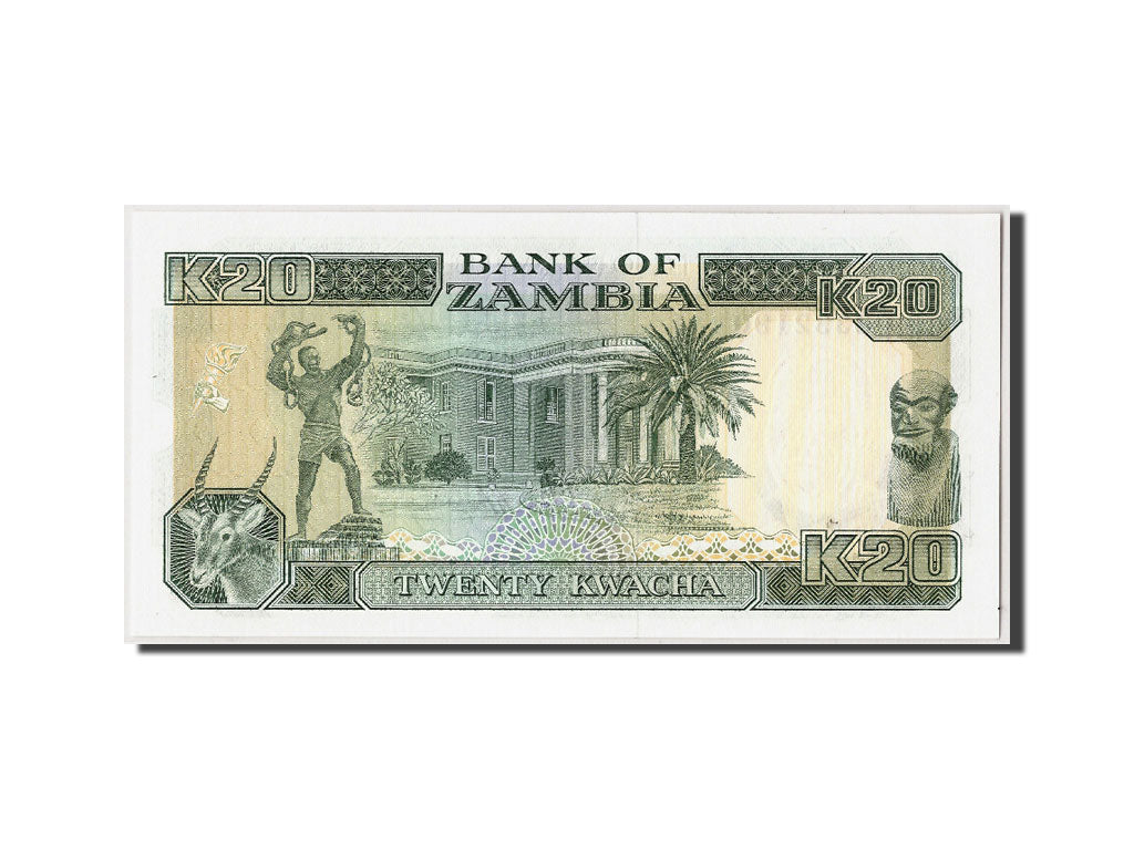 Banknote, Zambia, 20 Kwacha, Undated (1989-91), Undated, KM:32b, UNC(65-70)
