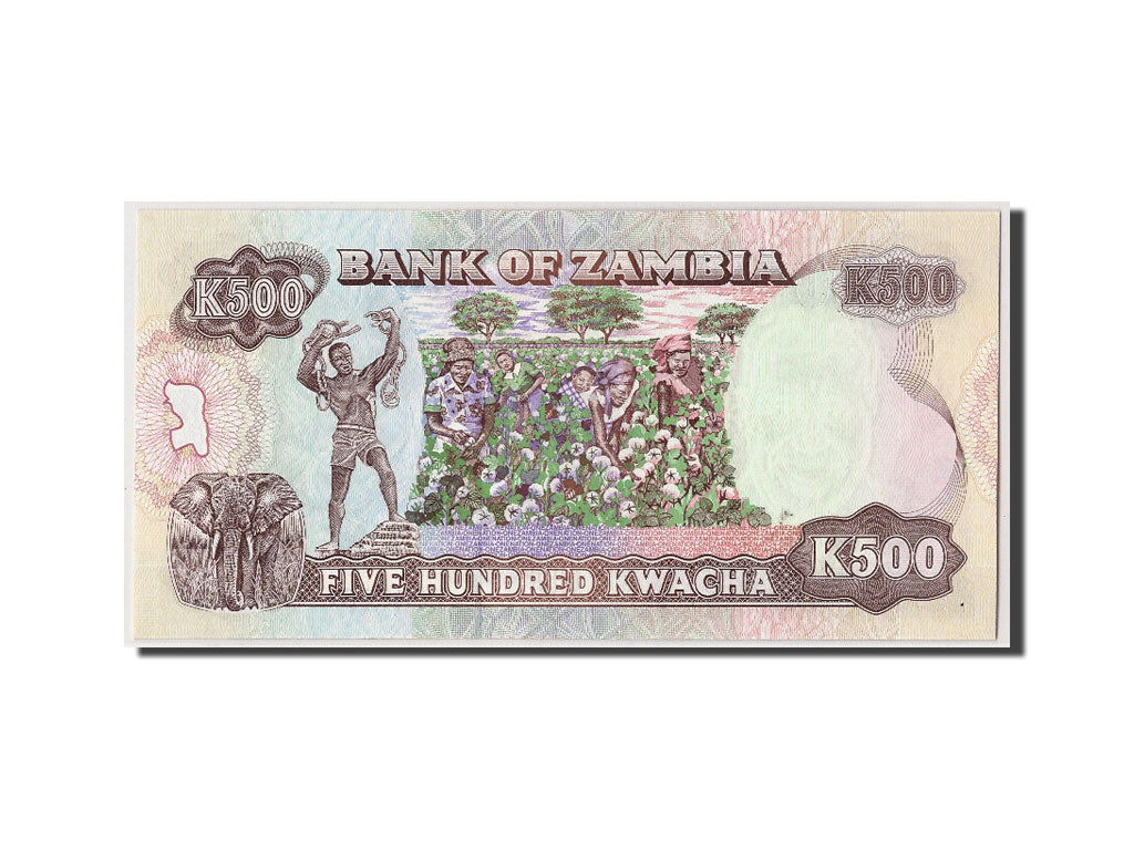 Banknote, Zambia, 500 Kwacha, Undated (1991), Undated, KM:35a, UNC(65-70)