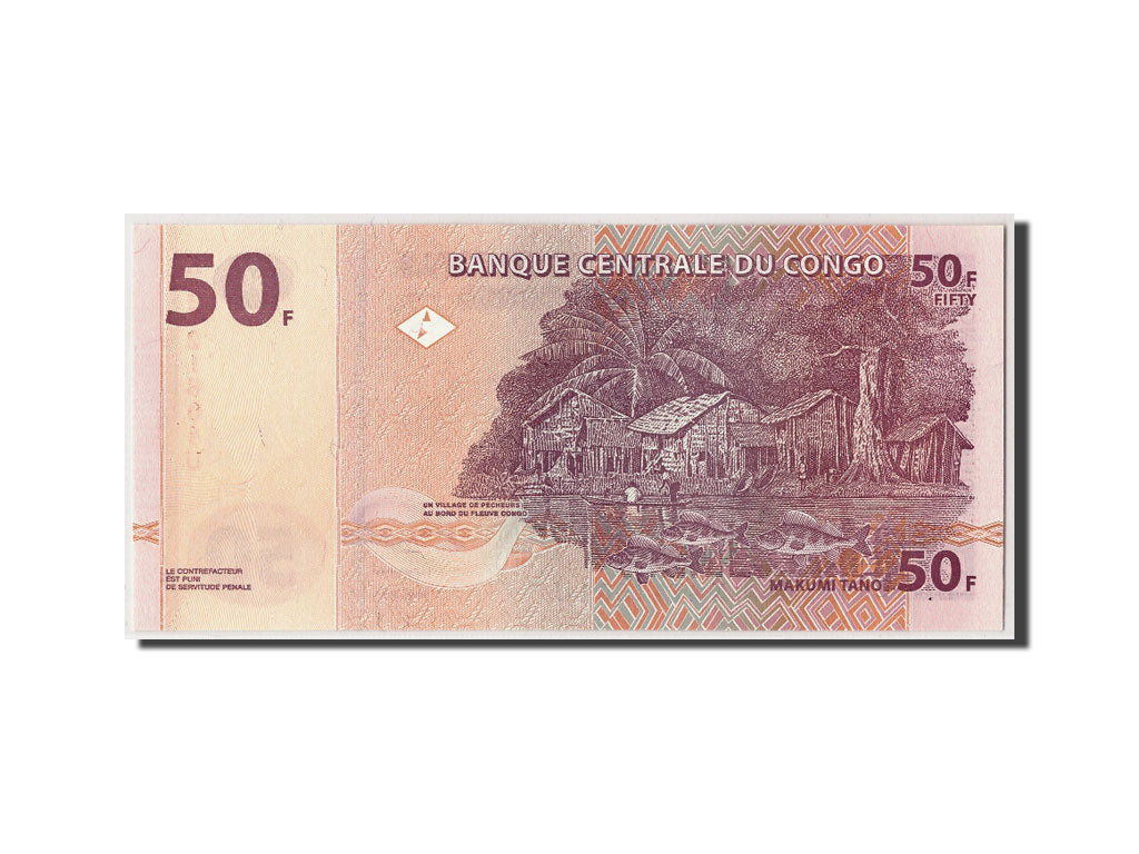 Banconote, Repubblica Democratica del Congo, 50 Francs, 2000, KM:91a