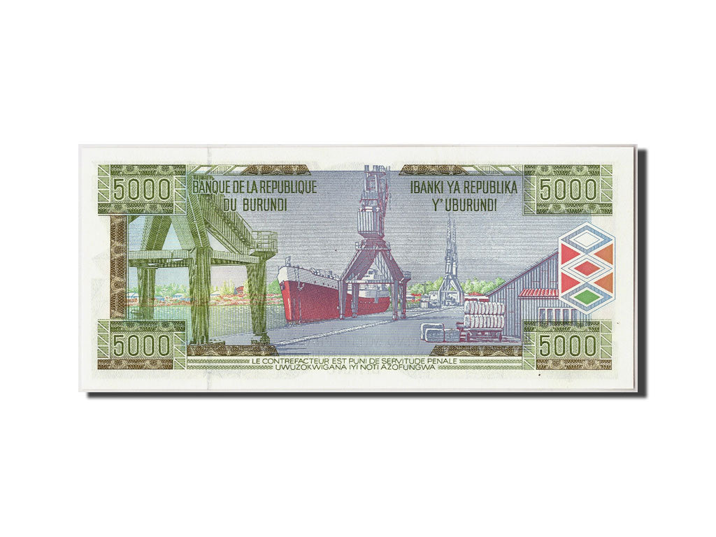 Banconote, Burundi, 5000 Francs, 1999, KM:42a, 1999-02-05, FDS