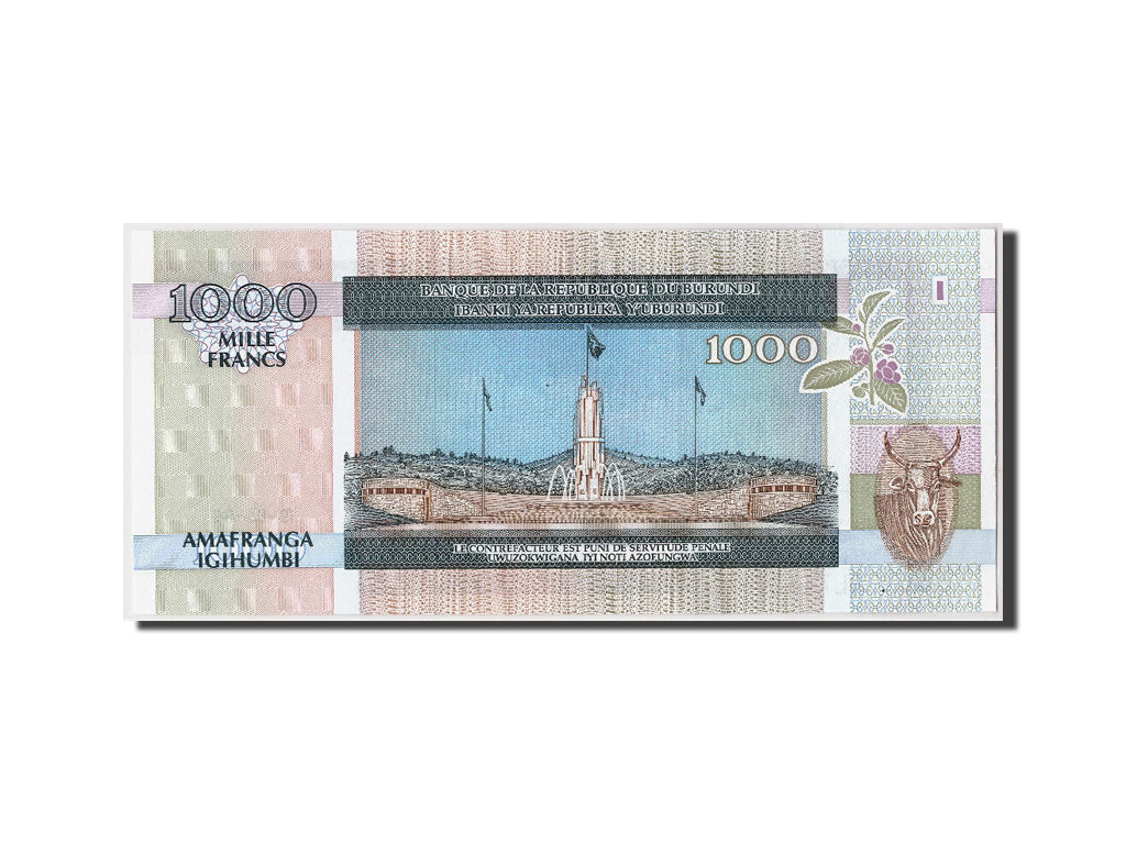 Billete, 1000 Francs, 1994, Burundi, KM:39a, 1994-05-19, UNC