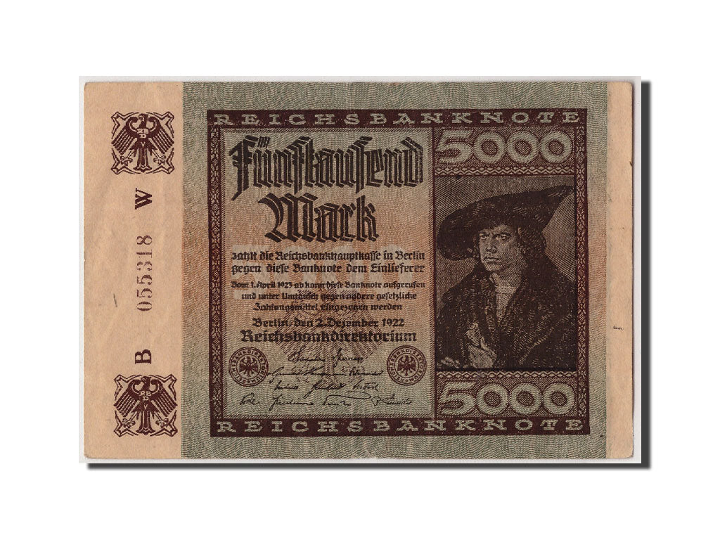 Banconote, Germania, 5000 Mark, 1922, KM:81a, 1922-12-02, BB+