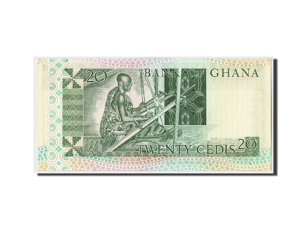 Banknote, Ghana, 20 Cedis, 1982, 1982-03-06, KM:21c, UNC(65-70)
