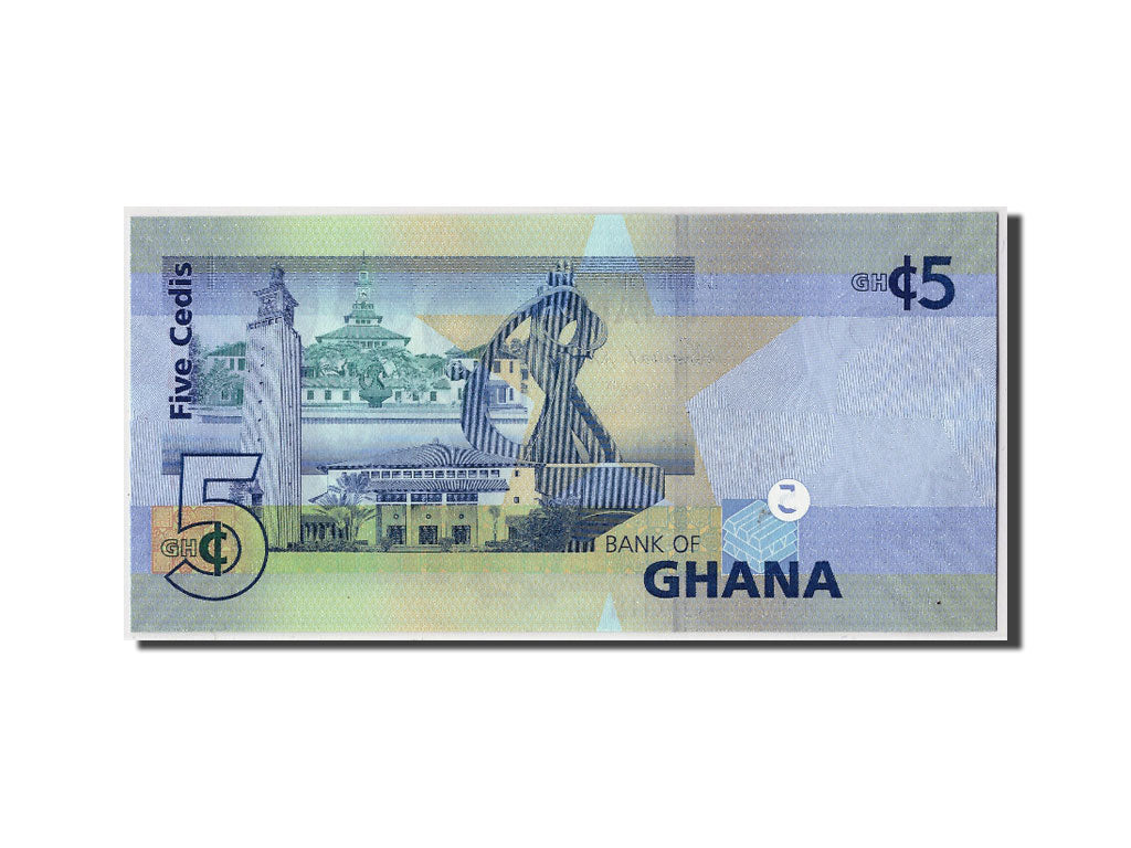 Banknote, Ghana, 5 Cedis, 2010, 2010-03-06, KM:38b, UNC(65-70)