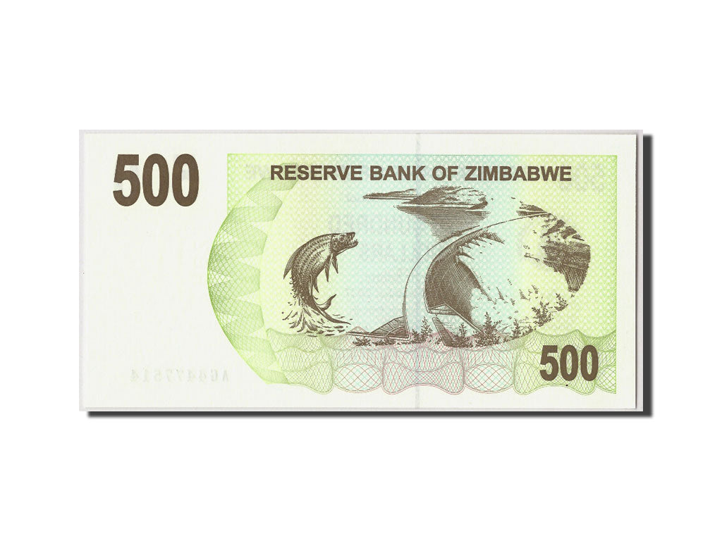 Biljet, Zimbabwe, 500 Dollars, 2006, 2006-08-01, KM:43, NIEUW