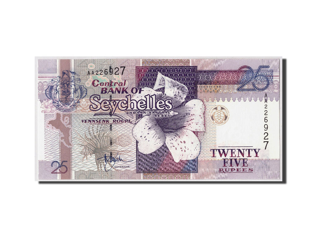 Geldschein, Seychelles, 25 Rupees, Undated (1998), KM:37, UNZ