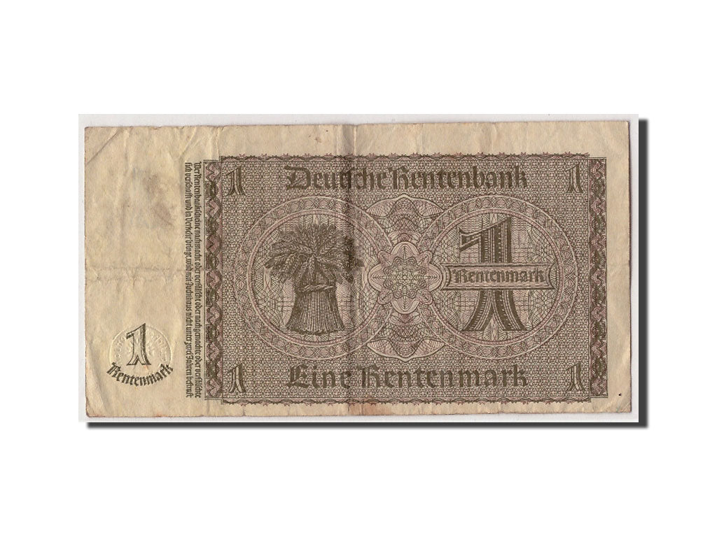 Banknote, Germany, 1 Rentenmark, 1937, 1937-01-30, KM:173b, F(12-15)