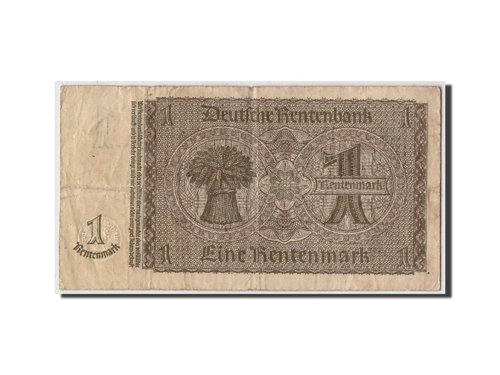 Geldschein, Deutschland, 1 Rentenmark, 1937, 1937-01-30, KM:173b, S