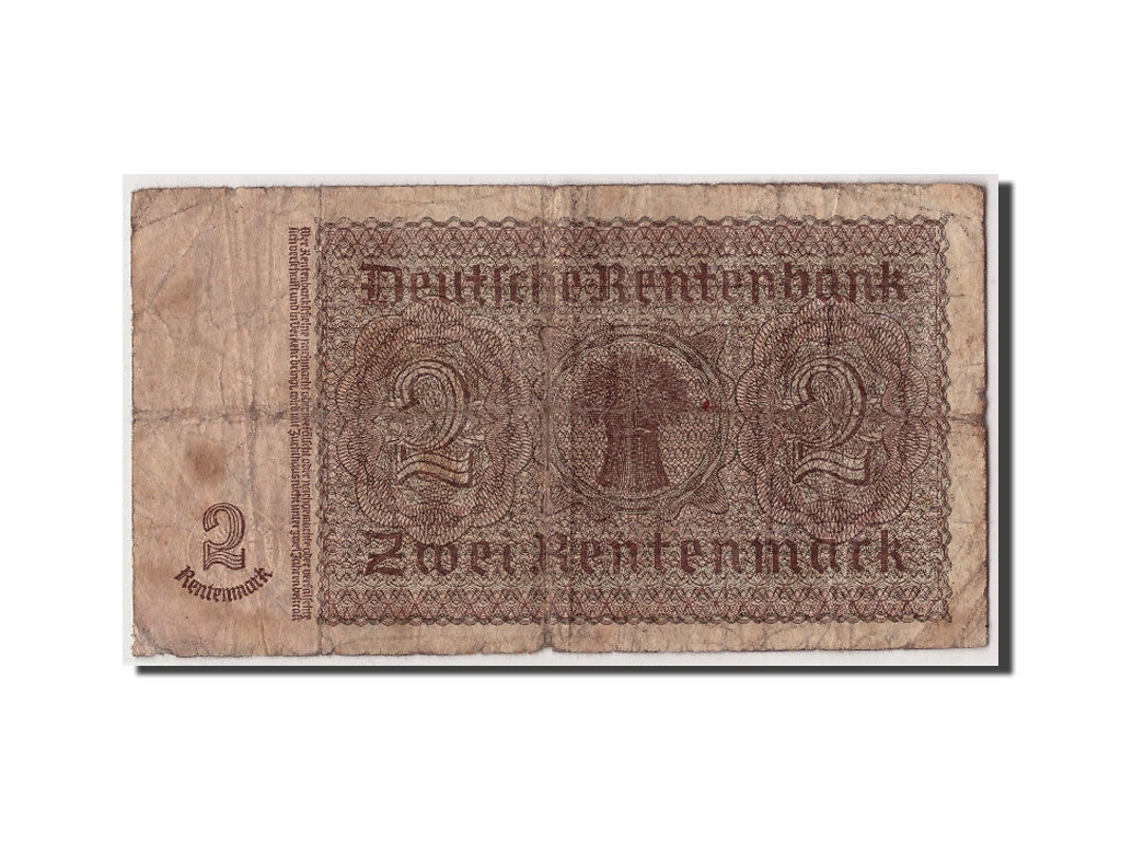 Banknote, Germany, 2 Rentenmark, 1937, 1937-01-30, KM:174b, VG(8-10)