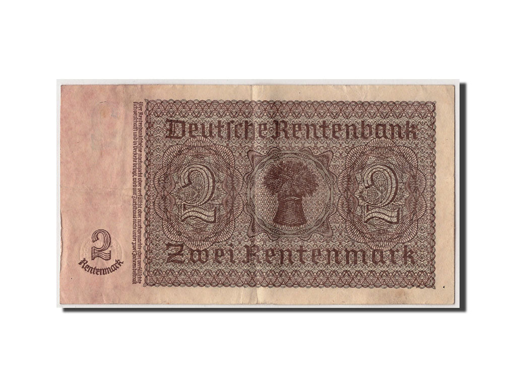 Banknote, Germany, 2 Rentenmark, 1937, 1937-01-30, KM:174b, VF(30-35)